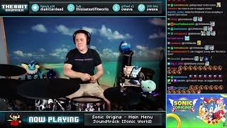 “Sonic Origins  Main Menu Soundtrack Sonic World” on DRUMS The8BitDrummer archive [upl. by Asirap]