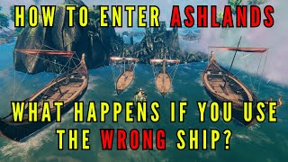 Valheim Ashlands  What happens if you use the wrong ship to get there [upl. by Jacki]