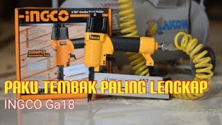 paku tembak multifungsi f50 ingco Ga18 2 in 1 Brad nailer ACN50401 [upl. by Anival]