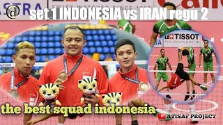 sepak takraw INDONESIA vs IRAN set 1 asean games 2018 regu 2 [upl. by Yblocaj]