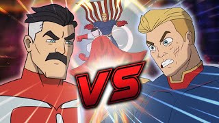 OmniMan VS Homelander ANIMATED FIGHT  Invincible VS The Boys DEATH BATTLE [upl. by Madonia]