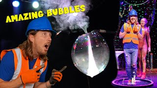 Amazing Bubbles with Handyman Hal  Huge Bubbles  Bubble Magic [upl. by Resee]