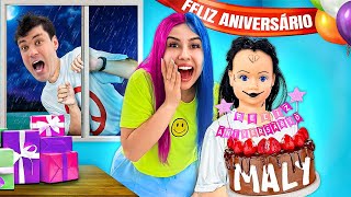 FIZEMOS o ANIVERSÁRIO da MALY Bolo explodiu [upl. by Petuu401]