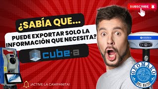 Cubea  ¡Exporte solo la información que necesita gnss gps estaciontotal stonex 💥⚠✅ [upl. by Ain]