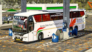 Kannur to TVM KSRTC bus  KSRTC Bus Driving EURO TRUCK SIMULATOR 2 [upl. by Gazzo232]