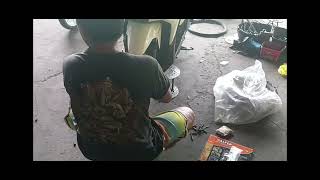 install new mags BOM X for HONDA CLICK part 2 masterpogi [upl. by Airbmat]