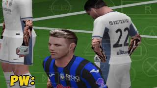 ATALANTA VS INTER  PES PPSSPP 24 GAMEPLAY 1 [upl. by Daraj]