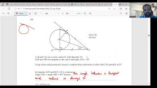 MayJune 2023  0580  Variant 43 Q4 5 and 6 bearing circletheorem trigonometry cosinerule [upl. by Scottie]