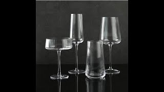 Vertical Grain Wine Goblet Red Wine Champagne Glasses Wholesale [upl. by Notgnillew]