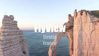 Vue aérienne d Etretat France [upl. by Kohl271]