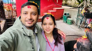 Rambha devi mandir with budi💚💚  Rambhadevi Temple  CoupleGoals Bipin009 FoodzoneNepal [upl. by Refynnej]