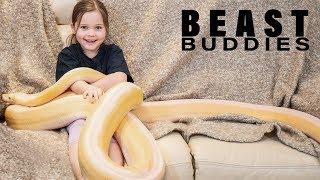 7YearOld’s Bestie Is A 15ft Python  BEAST BUDDIES [upl. by Auhso]