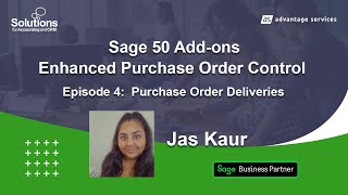 Sage 50 POC  Demo 4  Purchase Order Deliveries [upl. by Coulombe]