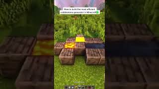 Minecraft BEST Cobblestone Generator  shorts [upl. by Nolyak]