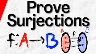 How to Prove a Function is Surjective  Logic and Proofs [upl. by Eatnhoj]