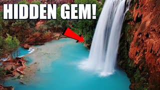 We DISCOVERED the WORLDS most Hidden WATERFALL  Havasupai Falls AZ [upl. by Adlei]