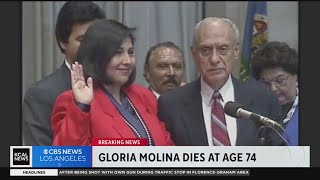 Gloria Molina trailblazing Latina politician dead at 74 [upl. by Htaras295]