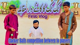 clacker balls Competition between two boys foryou saadushah shortvideos taktak clackers viral [upl. by Pigeon]