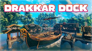 How to Build the Ultimate Boat Dock  Valheim [upl. by Fauman849]