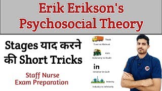 Erik Erikson Psychosocial Theory with Short Tricks [upl. by Senaj]