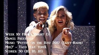 💃 Jordan Fisher  All Dancing With The Stars Performances [upl. by Oderfigis]