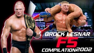 The Legendary F5 Brock Lesnars Greatest Moments  Compilation 2002 [upl. by Robaina]