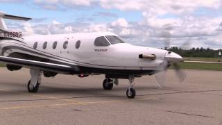 New Pilatus Startup amp Takeoff From West BranchOgemaw County Community Airport [upl. by Nomyaw]