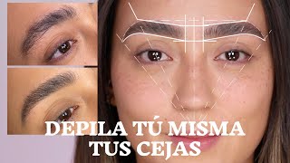 EXPERTO EN CEJAS TE ENSEÑA A DEPILAR TUS CEJAS COMO UN PRO DESDE CASA [upl. by Dumanian]