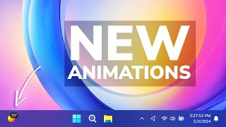 How to Enable New Taskbar Animations in Windows 11 Main Release [upl. by Leslee]