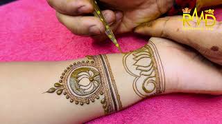 New Mehndi Design for front hand । Front Hand Henna Design । Full Mehndi design । New Mehndi class [upl. by Nyer]