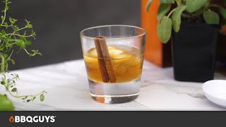 Old Fashioned Cocktail with Smoked Cinnamon Recipe  BBQGuys [upl. by Eicak]