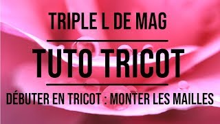 Tuto  DEBUTER EN TRICOT  MONTER DES MAILLES [upl. by Edge367]