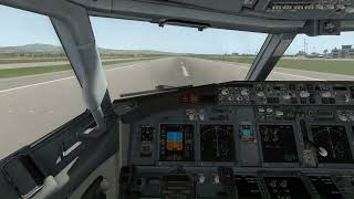 Inside cockpit view 737800 landing in Ciampino Italy Rome boeinglanding aviation xplane11 [upl. by Richmal306]