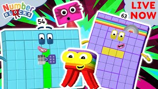 🔴 Numberblocks  ALL NEW SEASON 7 FULL EPISODES  New Times Tables amp Adventures  Educational Fun [upl. by Sihon]