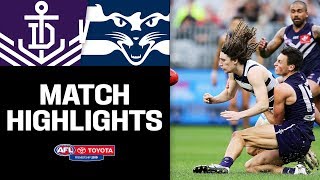 Fremantle v Geelong Highlights  Round 20 2019  AFL [upl. by Pani]