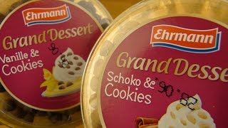 Ehrmann  Grand Dessert VanilleSchoko amp Cookies [upl. by Stoffel]