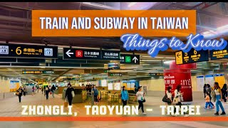 How to Commute to Taipei Main Station from Taoyuan  Transfer from Train TRA to Subway  MTR [upl. by Ailecnarf]