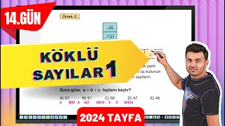 KÖKLÜ SAYILAR 1  14 GÜN 40GündeTYTmatematikkampı [upl. by Dorinda848]