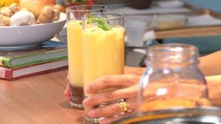 How to Make a Mango Lassi  Indian Food [upl. by Faydra]