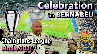 Celebration im Bernabeu ⚽️🏆 Pokalfeier  Champions League Finale 2024  Real Madrid VLOG realmadrid [upl. by Annoit]