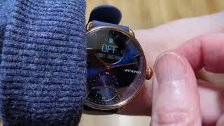 Withings Scanwatch notification display demo [upl. by Fife]