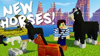 NEW MINECRAFT DRAFT HORSES MOD [upl. by Aelyak15]