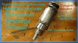 Superconductor Technologies Hybrid 98 Cryocooler Service Port installation [upl. by Darda400]