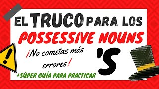 🔴 LOS SUSTANTIVOS POSESIVOS en INGLÉS  INGLÉS en 123 ✏️ [upl. by Eleumas466]