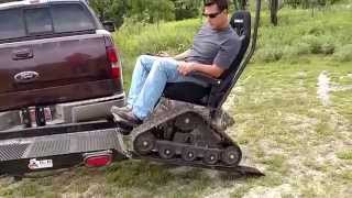 Carrier hitch for Rocket Mobilitys Tomahawk allterrain tracked wheelchair [upl. by Ishmael]