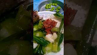 mukbang sup oyong lalap petai shorts [upl. by Yentrac]