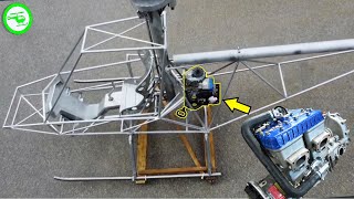 Rotax Engine Mount EXPERIMENTAL HELICOPTER BUILD SERIES Part 17 [upl. by Leelahk]