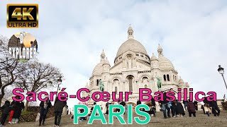 【4K】🇫🇷PARIS MONTMARTRE Walking TourMore Tourists For New Year [upl. by Towland]