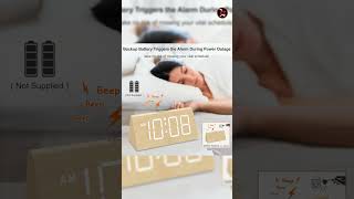 DreamSky Wooden Digital Alarm Clock Review  Elegant amp Functional for Any Bedroom [upl. by Ellenrahs]