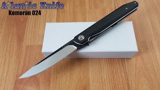 KOMORAN LINERLOCK BLACK G10 FOLDING POCKET KNIFE 024 [upl. by Head]